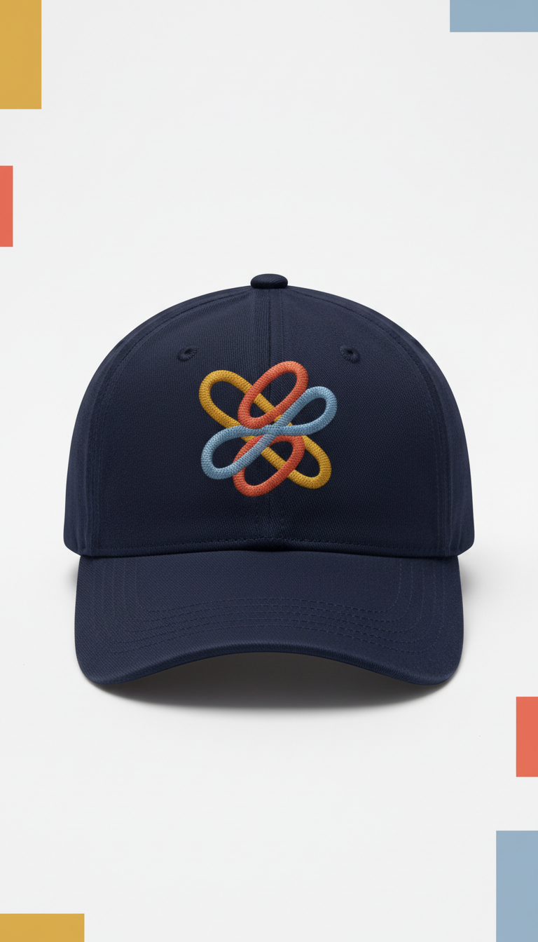 Embroidered Cap Statement Slogan